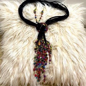 Handmade necklace and earrings